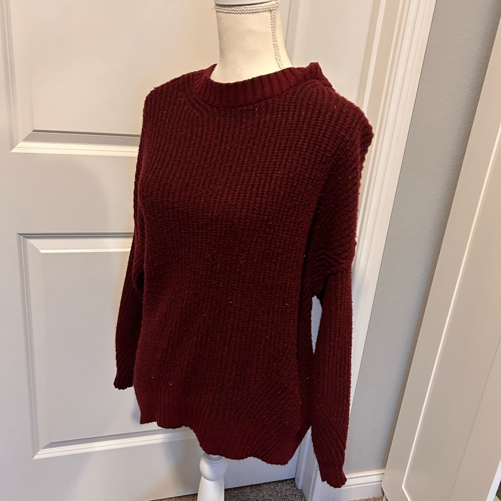 American Eagle Maroon Knit Sweater - Picture 4 of 4